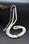 Natural Stone 99-Bead Rosary with Metal Tassel 6mm Sphere Cut 902260 - 3