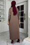 Laçin Knitwear Dress Milky Coffee - 5