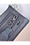 Genuine Leather Zippered Men's Handbag with Grip Strap 2113 - 6