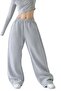 Women's Wide Leg Black-Grey Sweatpants Advantage Package - 6