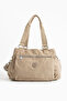 Multi-Pocket Women's Shoulder Bag Medium Size Daily Hv7001 Beige