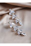 Zircon Flower Drop Earrings - 5