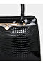 Solid Dual Handles Handbag with Purse Set - 3