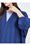 Solid Open Front Satin Abaya - 4