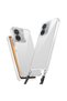 Xiaomi Redmi 13C Compatible Airbag Snap Silicone Cover with Attachable Strap - Transparent