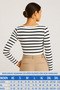 Women's Corded Fabric Havuz Yaka Ribbed Knit Blouse – Novelle - 2