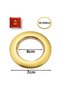 Crta Set of 90 Gold nano-scale noise cancelling curtain Grommets Round Plastic Curtain Eyelet Rings - 2