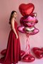 Foil Lip Red Heart Pink Heart Lover Surprise Material Birthday Celebration Ornament