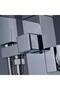 Baterie cada freestanding , design rectangular , crom lucios - 3