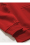 Awesome Japanese Print Red Oversize Hooded Sweatshirt Hoodie - 6