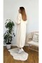 Women's Knitwear Long Dress High Neck Zipper Balloon Sleeve Hijab Dress Standard Size (between 36/44) - 5