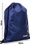 Navy Blue 32X45 cm Waterproof Drawstring Football Boot and Sports Bag - 4