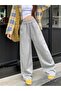 Women's Grey Baggy Sweatpants Oversized Plus Size Sportswear Loose Fit Stretchy Comfortable Fabric