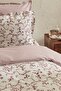 Doğasever Ivy Cotton Transformation Double Duvet Cover Set Claret Red - 4