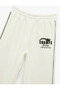 Wide Leg Ecru Girls' Sweatpants 6Wkg40084Ak - 3