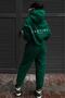 Plus Size Women's Destiny Printed Green Oversize Tracksuit - 4
