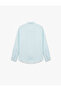 Regular Fit Buttoned Classic Collar Long Sleeve Linen Shirt - 4