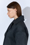 Four Button Diagonal Short Cashmere Double Breasted Coat - Anthracite - 6