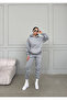 Flasenty Printed Oversized 3-Thread Hooded Tracksuit Set - 2