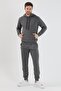 Hooded Anthracite Tracksuit Set - 3