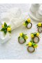 Lemon Jute Rope Napkin Ring (8 Pieces)