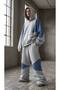 Design Hooded Oversize Sweatshirt with Jean Detail Tracksuit Set