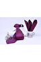 Woven Handkerchief Tie for Men, Burgundy Black - 5