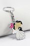 Dancing Bride and Groom Figured Keychain, Gift Keychain