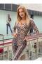Leopard Sequin Fabric Jumpsuit