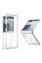 Samsung Galaxy Z Flip 7 Case Full Glass Transparent Appearance Cover with Surface Design Against Scratches - 5