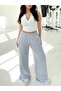 Women's Gray Baggy Trackpants Oversized Plus Size Sportswear Quality Loose Fit Comfortable Fabric - 5