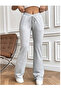 Women's Gray Baggy Oversized Plus Size Sportswear Quality Loose Fit Stretchy Comfortable Fabric Sweatpants06 - 6