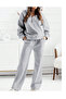 Women's Gray Baggy Oversized Plus Size Sportswear Quality Loose Fit Stretchy Comfortable Fabric Sweatpants07 - 2