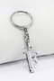 Silver Color Metal Letter F Keychain / Letter Bag Ornament