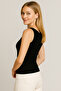 Women's 3-Piece Economical Pack Black 1215 Camisole Ribbed Undershirt - 3
