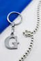 Silver Color Metal Letter g Keychain / Letter Bag Ornament - 7