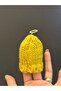 8X5 cm Knitted Toy Doll Hat Yellow - 4