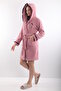 100% Bamboo Women's Hooded Embroidered Dressing Gown / Bathrobe - 2