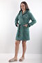 100% Bamboo Women's Hooded Embroidered Dressing Gown / Bathrobe