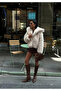 Women's Lined Fur Coat - 5