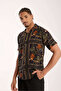 Ethnic Patterned Men's Oversize Shirt - 6