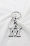 Silver Color Metal Letter m Keychain / Letter Bag Ornament - 6