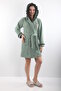 100% Bamboo Women's Hooded Embroidered Dressing Gown / Bathrobe - 2