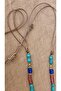 Ethnic Necklace with Alpaca Tail Natural Stone - 4