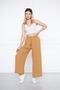 Women's Aerobin Wide Leg Palazzo Belted Trousers - 3