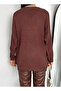 Soft Textured Oversize Knitwear Sweater V-Neck - 5