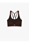 U-Neck Sleeveless Back Detailed Sports Bra - 4