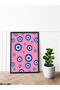Nazar Boncuğu One Piece Black Wooden Framed Painting - 2
