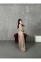 Women's Shoulder Detailled Side Slit Finger-Through Bluz Pant Takim - 3