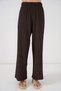 Women's Knitted Blouse Pants Two-Piece Set 30052 - Brown - 3